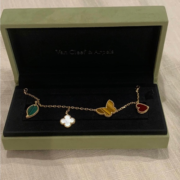 Van Cleef Arpels Lucky Alhambra bracelet 4 motifs. Full set - Picture 3 of 3